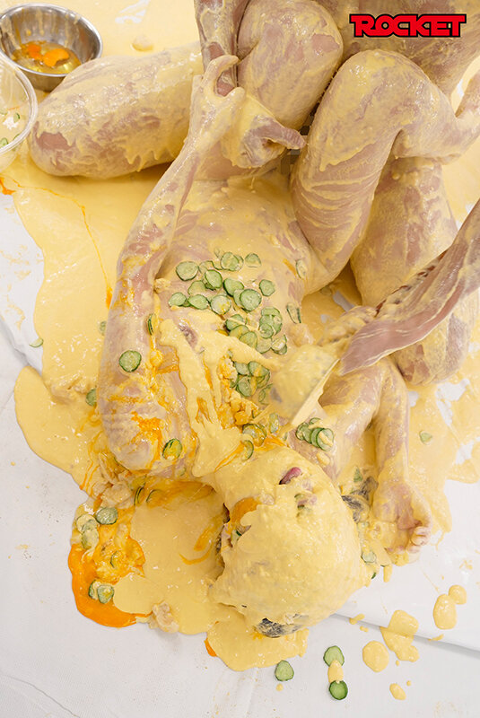 全身ドロドロきゅうりマヨネーズまみれメッシー